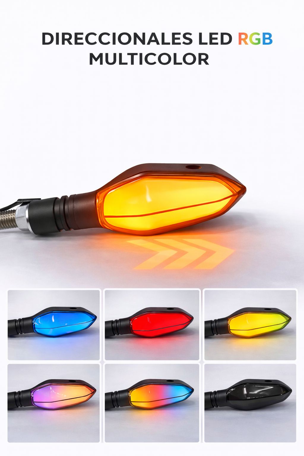 PAR DIRECCIONAL RGB  EN PUNTA